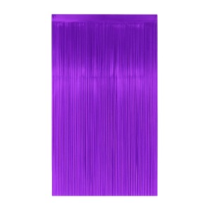 CORTINA METALIZADA VIOLETA 1x2mts